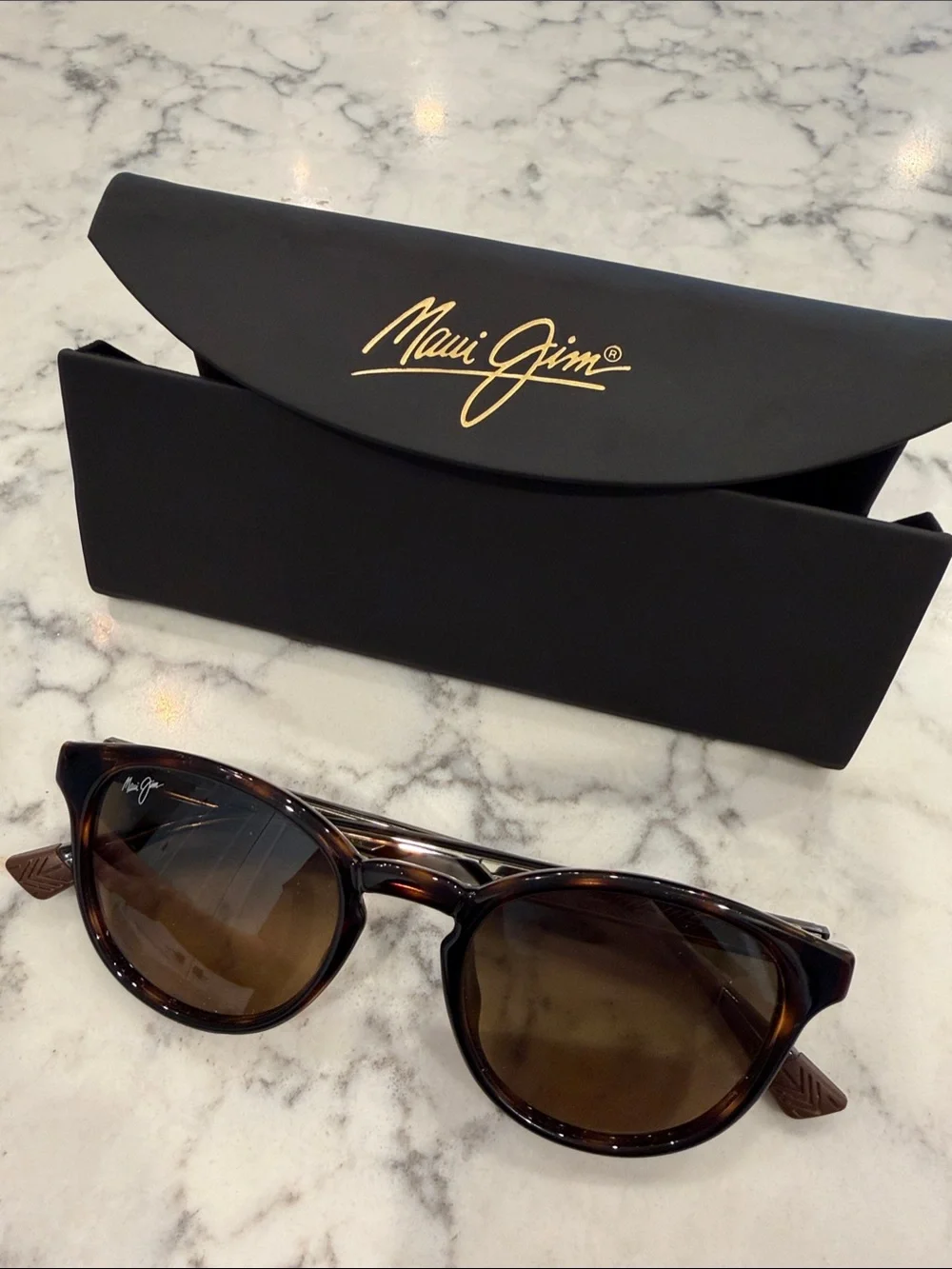 Maui Jim Hiehie Havana Brown Polarized Men’s Sunglasses